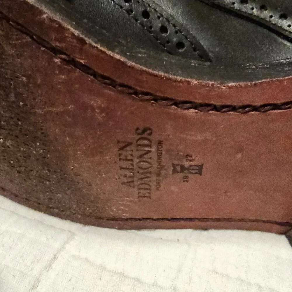 Allen Edmonds Black Dalton Leather Dress Boot